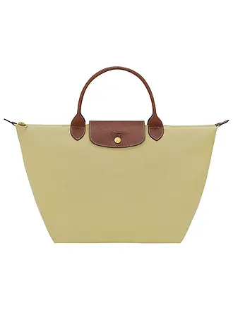 LONGCHAMP | Le Pliage Original Handtasche Medium, Cognac | hellgrün